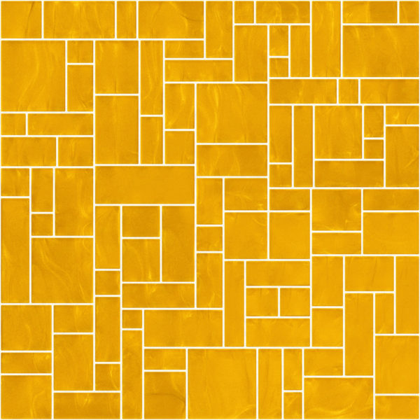 Pastilhas Rivesti Geométrico Amarelo Ipê 33 x 33 cm