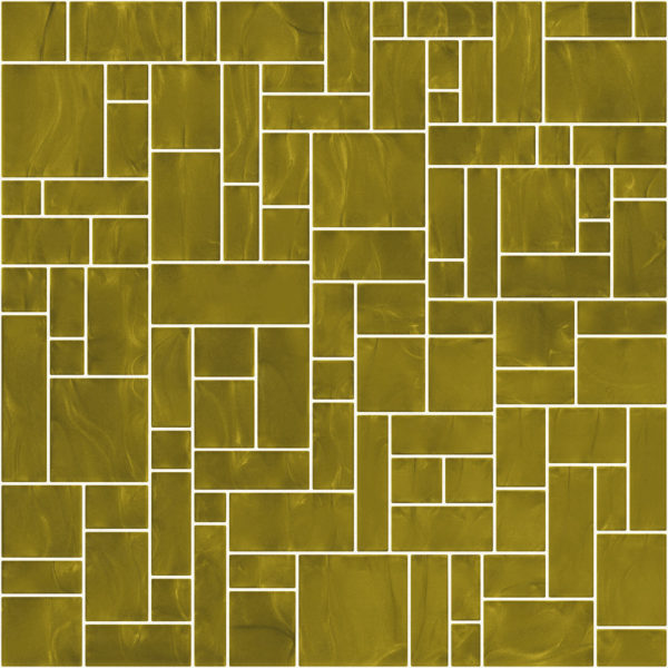 Pastilhas Rivesti Geométrico Dourado Mogno 33 x 33 cm