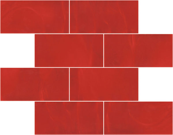 Pastilhas Rivesti Subway Vermelho Urucum 38,5 x 30,5 cm