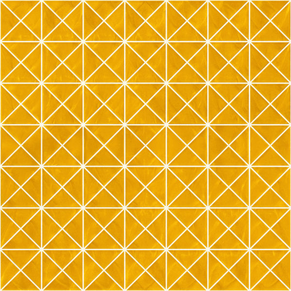 Pastilhas Rivesti Triangular Amarelo Ipê 33 x 33 cm