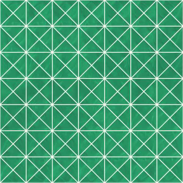Pastilhas Rivesti Triangular Verde Jatobá 33 x 33 cm
